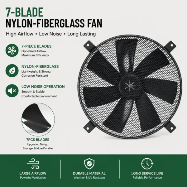 Solar Exhaust Fan, 24V, Wall - view 4