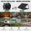 Solar Exhaust Fan, 24V, Wall - view 6