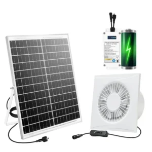 Solar Exhaust Fan, 25W, 4A, Brushless, Waterproof