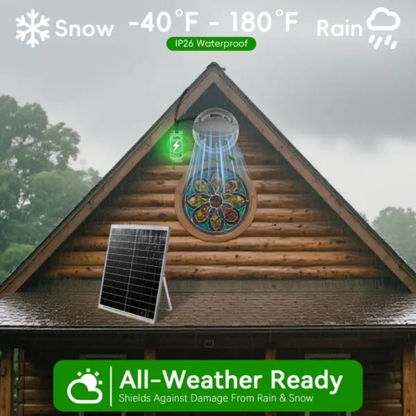 Solar Exhaust Fan, 25W, 4A, Brushless, Waterproof - view 2