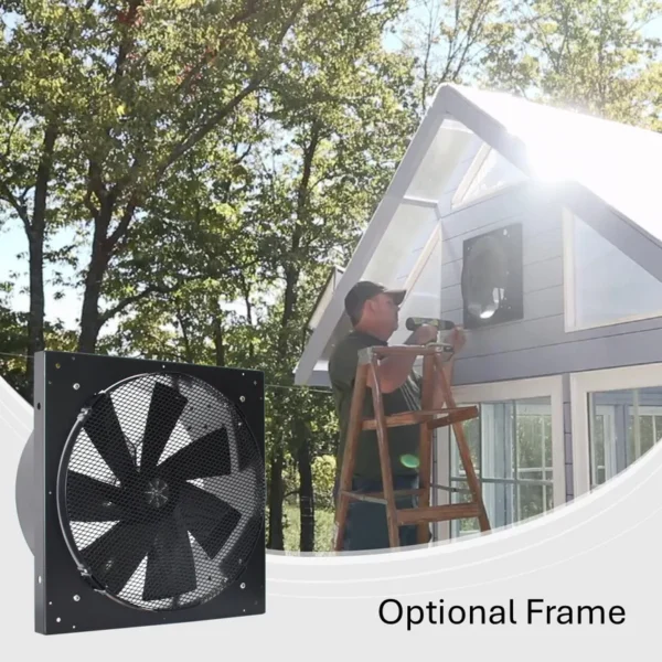 Solar Exhaust Fan, Waterproof, Wall - view 2