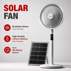Solar Fan, 25W(0.03hp), ABS