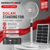 Solar Fan, 35h, 16inch, USB, LED