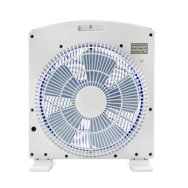 Solar Powered Box Fan, Portable, Electric, Plastic - view 5