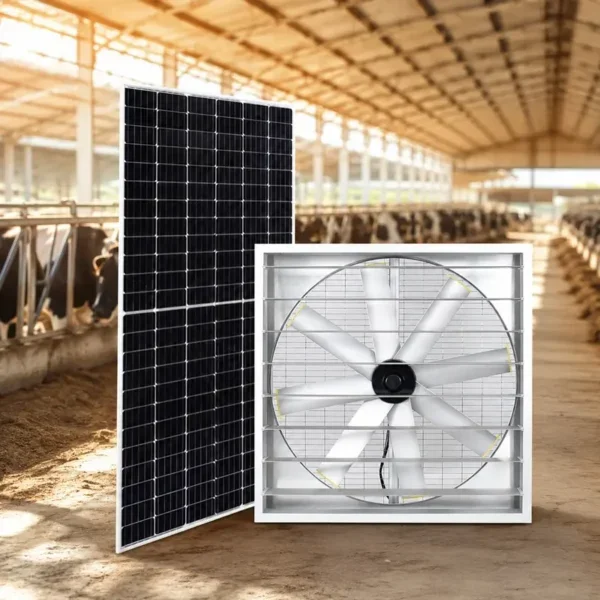 Solar Powered Exhaust Fan, 1110W, Wall, Axial