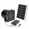 Solar Powered Exhaust Fan, 15W, 10000mAh, 2600RPM, 10ft