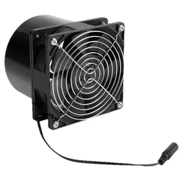 Solar Powered Exhaust Fan, 15W, 10000mAh, 2600RPM, 10ft - view 4