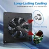 Solar Powered Exhaust Fan, Wall, DIY, USB - view 4