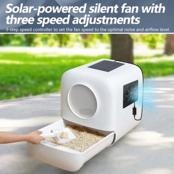 Solar Powered Exhaust Fan, Wall, DIY, USB - view 6