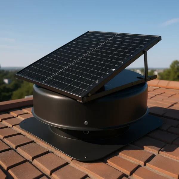 Solar Roof Exhaust Fan, 50W, D0100X385C2 - view 2