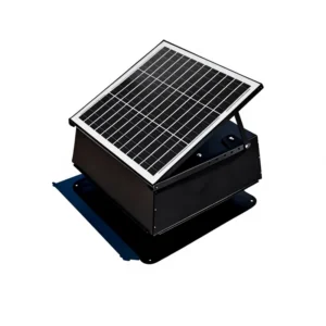 Solar Roof Exhaust Fan, Aluminum, 220V