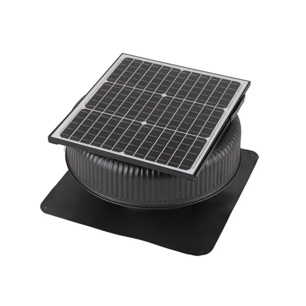 Solar Roof Exhaust Fan, Aluminum, 220V - view 5