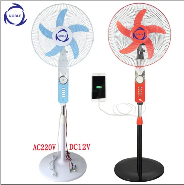 Solar Stand Fan, 12V, Plastic - view 2