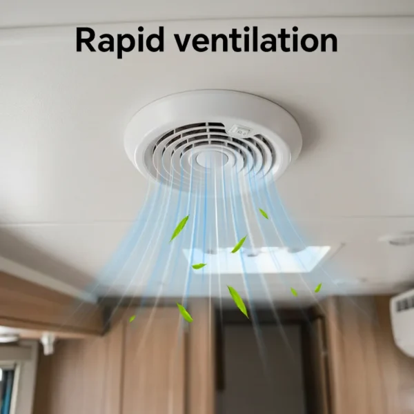 Solar Ventilation Fan, HOMFUL, ABS, Roof - view 4
