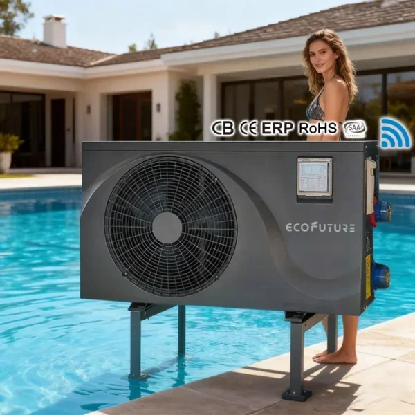 Source Pool Heat Pump, JIADELE, R32, Solar, Stainless