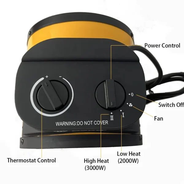 Space Electric Fan, 3KW, Portable, PTC - view 4