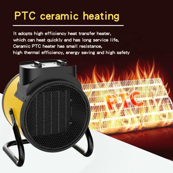Space Electric Fan, 3KW, Portable, PTC - view 5
