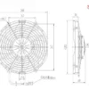 SPAL Pattern 10 inch Condenser Motor Fan, 12V/24V, Push or Pull - view 5