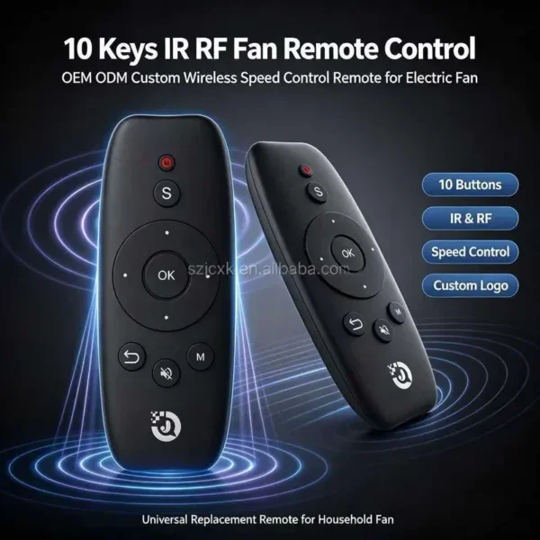 Speed Adjustable Remote Controller, Plastic, Wireless Control