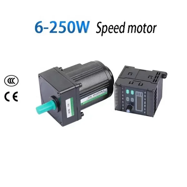 Speed Adjustable Speed Motor, 60W, 110/220V - view 2