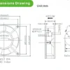 Speed Axial Cooling Fan, AC12038, 120*120*38mm, 27mm, 220V - view 4