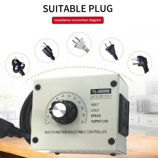Speed Control Thyristor Motor, 220V, Metal - view 2