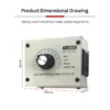 Speed Control Thyristor Motor, 220V, Metal - view 3