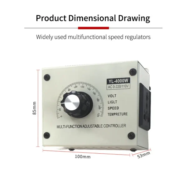 Speed Control Thyristor Motor, 220V, Metal - view 3