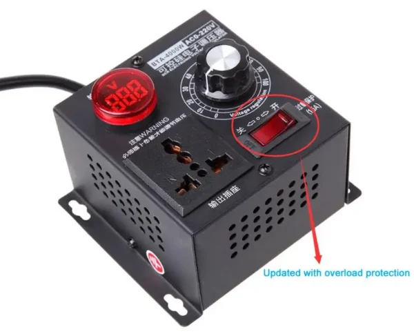 Speed Controller, 4000W, AC220V, 0-220V - view 4