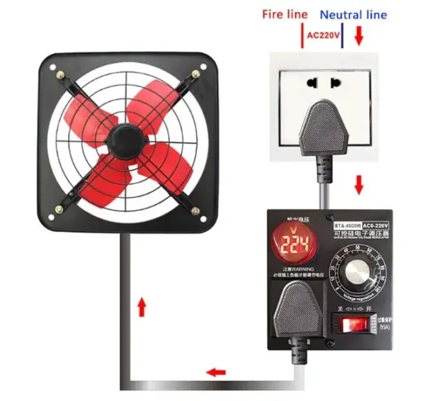 Speed Controller, 4000W, AC220V, 0-220V - view 5