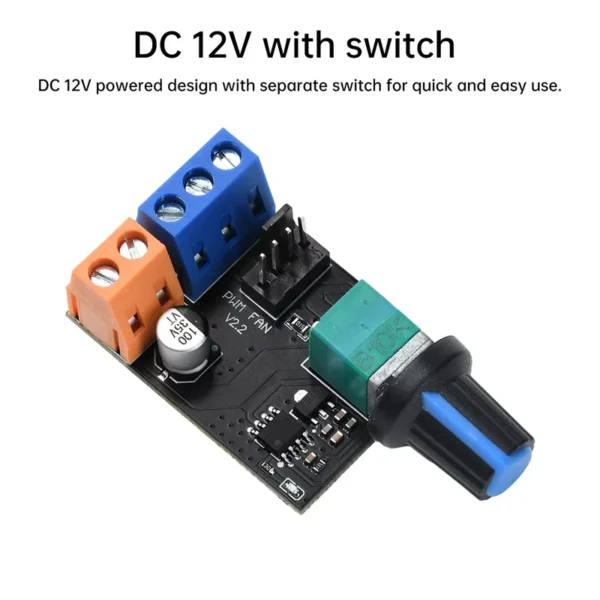Speed Controllers Regulators, DC12V, 4-Wire, PWM - view 5