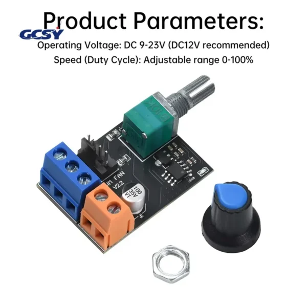 Speed Controllers Regulators, DC12V, 4-Wire, PWM - view 6