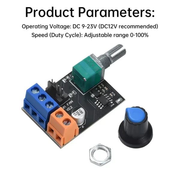Speed Controllers Regulators, DC12V, 4-Wire, PWM - view 6
