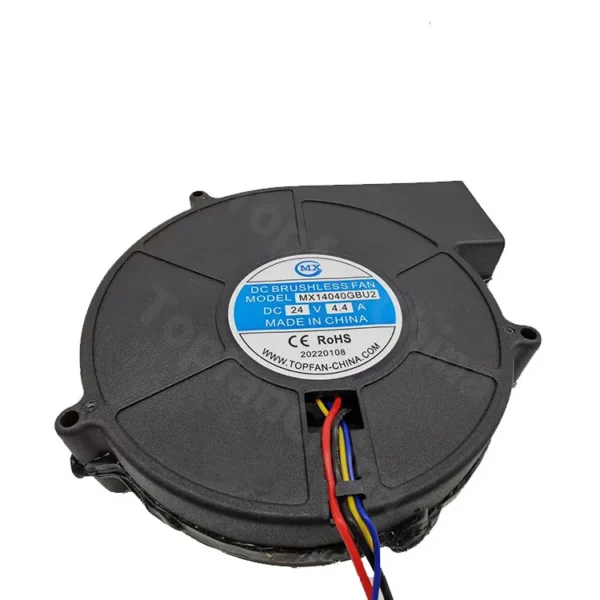 Speed High Airflow Blower, 24V, 140x40mm, Plastic - view 3
