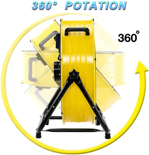 Speed Metal Drum Fan, ETL, 24inch, 320W - view 3