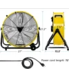 Speed Metal Drum Fan, ETL, 24inch, 320W - view 4