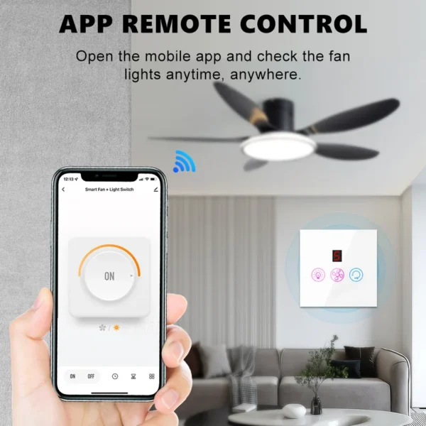 Speed Wifi Touch Fan, SZMYQ, Wall - view 3