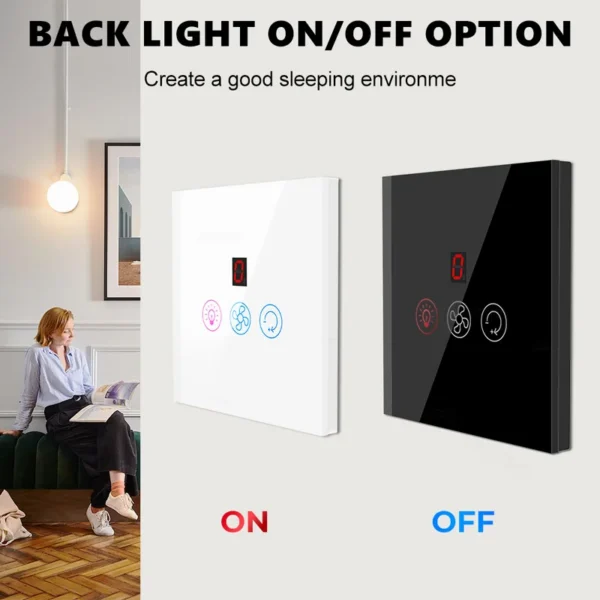 Speed Wifi Touch Fan, SZMYQ, Wall - view 5