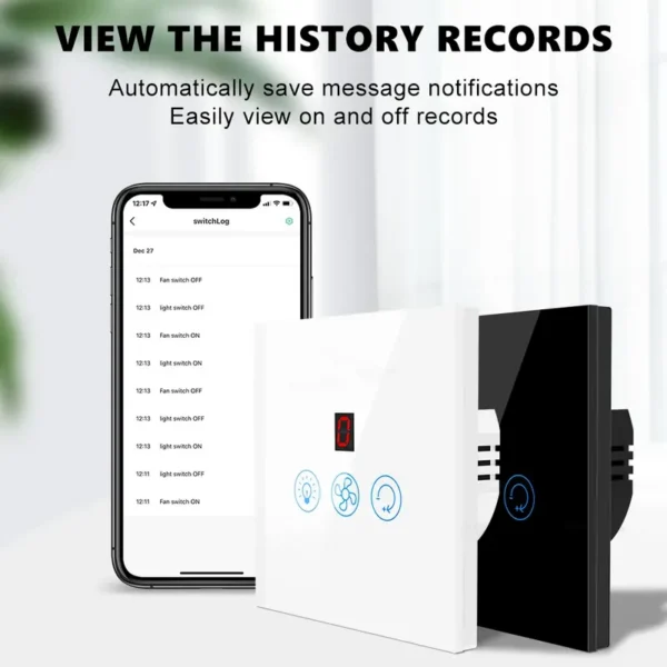 Speed Wifi Touch Fan, Wall, 1650w, Tempered Glass - view 6
