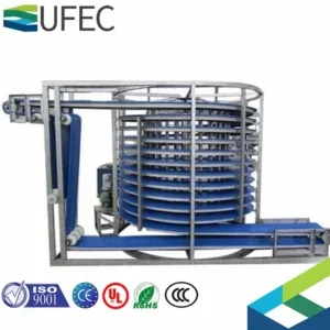 Spiral Freezer, customzied, Stainless Steel 304, R-404A, 75kw