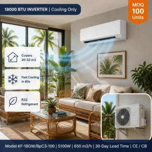 Split Air Conditioner, 18000BTU, Inverter, Wall, R32