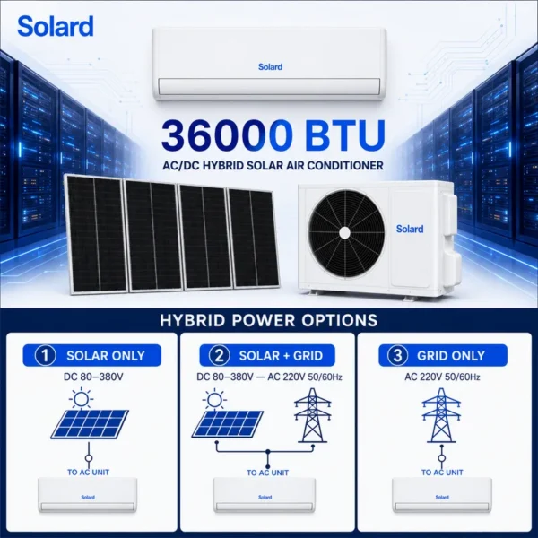 Split Air Conditioner, 36000BTU, Solar, Inverter, Wall - view 2
