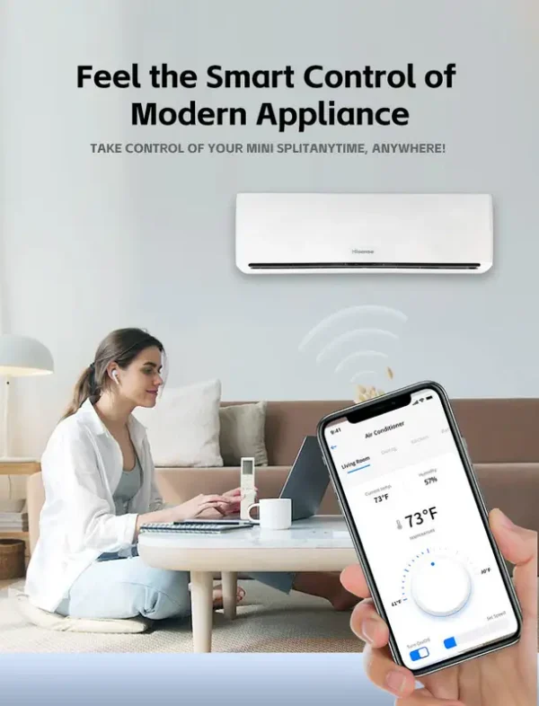 Split Air Conditioner, Inverter, Copper, 2400, BTU - view 5