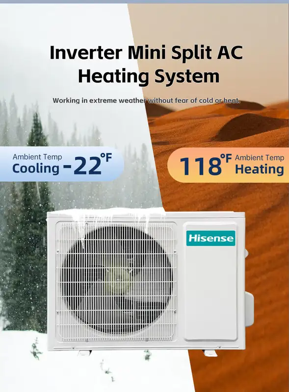 Split Air Conditioner, Inverter, Copper, 2400, BTU - view 6
