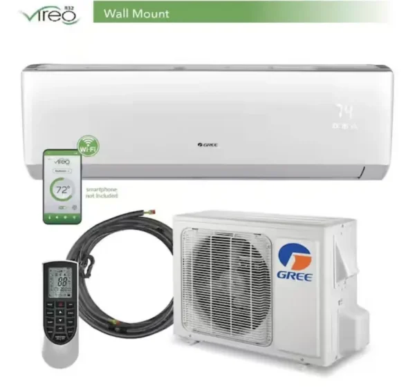 Split Air Conditioner, R32, 12000, BTU, 230V