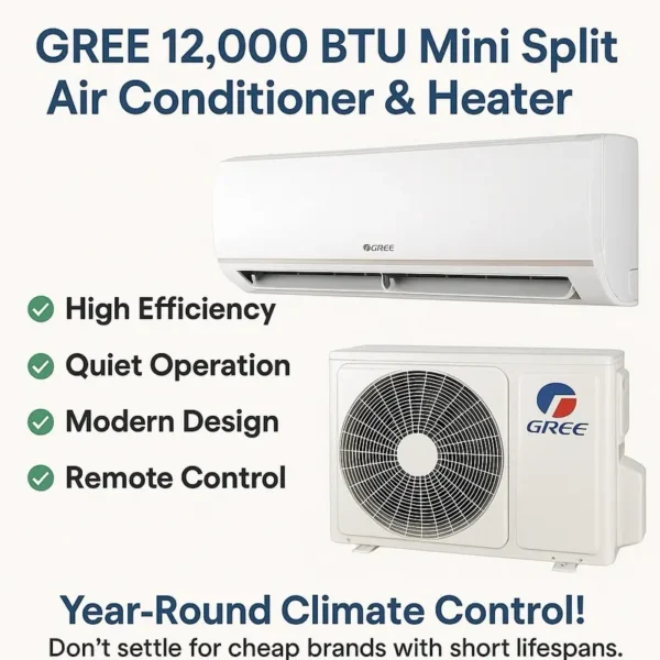Split Air Conditioner, R32, 12000, BTU, 230V - view 5