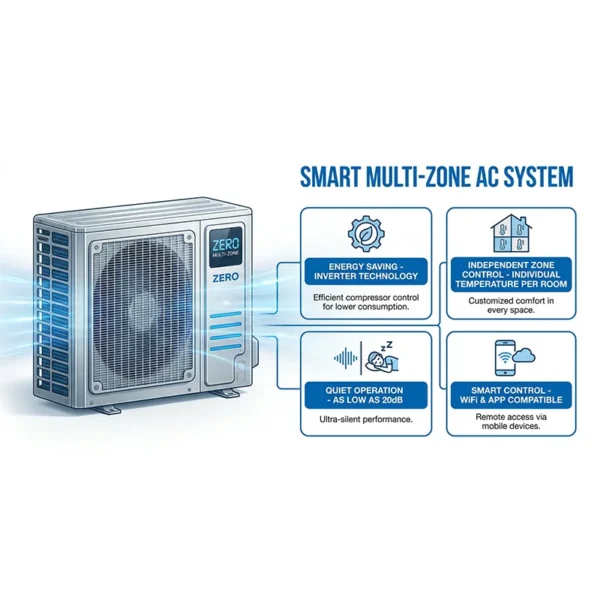 Split Air Conditioner, R32, 18000btu, 27000btu, 35000btu - view 5