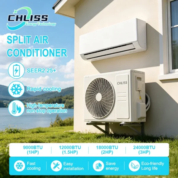 Split Air Conditioner, Wall, 9000BTU, 12000BTU, R32 - view 2