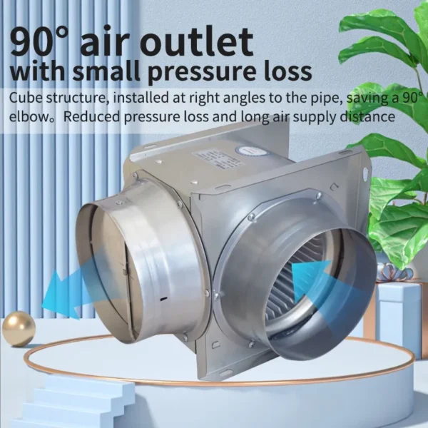 Split Duct Fan, 230V, Plastic - view 4