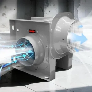 Split Exhaust Duct Fan, 220V, Steel, Cast